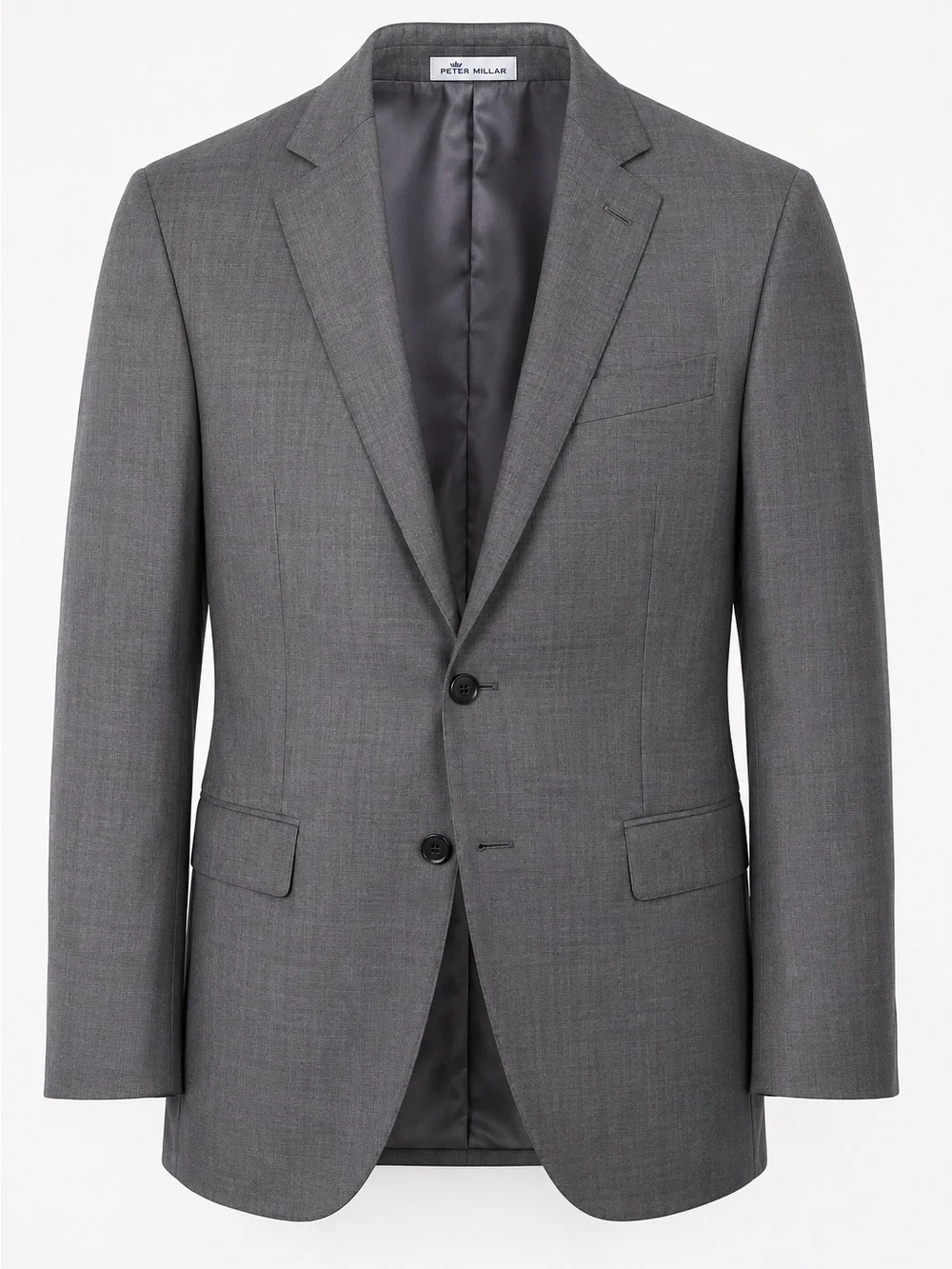 Peter Millar CA00429 Gray Wool Blazer Sport Coat 46R Made in Canada